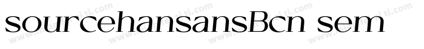 sourcehansansBcn sem字体转换